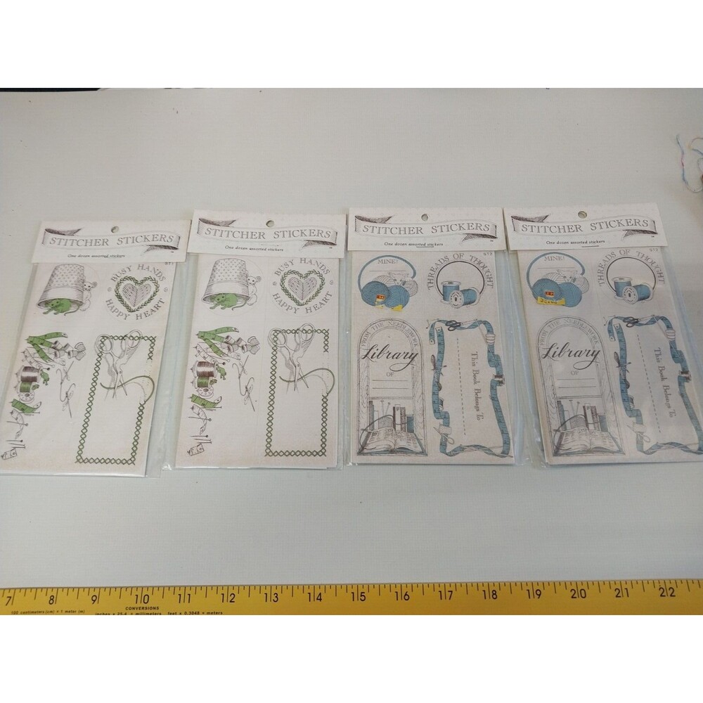 4 Packs Stitcher Stickers (12 in each Pack ) Craftways